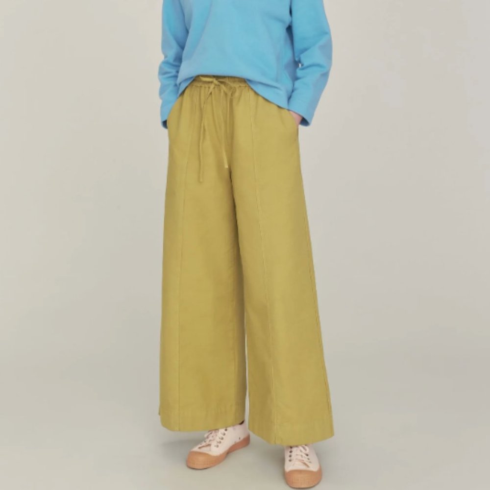 TOAST brand Wide Leg Cotton Pants, size M-L, brand new with tags